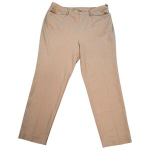 Vtg Lauren Ralph‎ Lauren Women's Tan Wool Blend Equestrian Southport Pants 20W